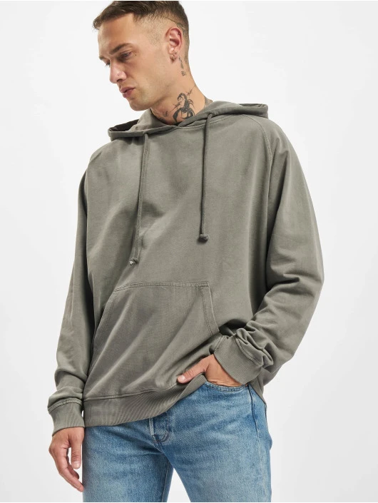 URBAN CLASSICS Herren Hoody Overdyed In Grau 1 URBAN CLASSICS Herren Hoody Overdyed In Grau