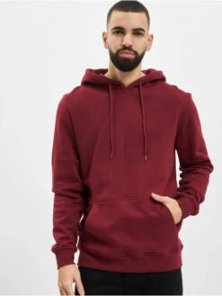 URBAN CLASSICS Herren Hoody Organic Basic In Rot
