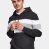 URBAN CLASSICS Herren Hoody Chest Striped In Schwarz