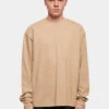 URBAN CLASSICS Herren Longsleeve Ultra Heavy Oversized In Beige