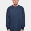 URBAN CLASSICS Herren Longsleeve Ultra Heavy Oversized In Blau