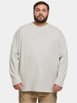 URBAN CLASSICS Herren Longsleeve Oversized Distressed In Grau