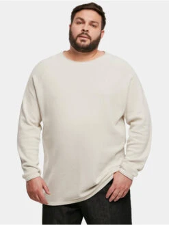 URBAN CLASSICS Herren Longsleeve Knitted Raglan In Grau