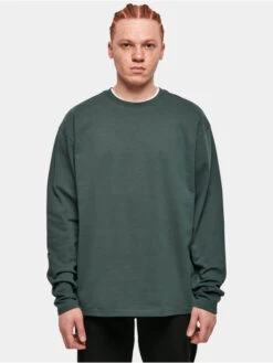 URBAN CLASSICS Herren Longsleeve Ultra Heavy Oversized In Grün