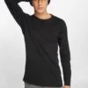 URBAN CLASSICS Herren Longsleeve Fitted Stretch In Schwarz