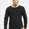 URBAN CLASSICS Herren Longsleeve Long Shaped Fashion In Schwarz