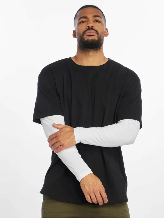 URBAN CLASSICS Herren Longsleeve Oversized Shaped Double Layer In Schwarz 1 URBAN CLASSICS Herren Longsleeve Oversized Shaped Double Layer In Schwarz
