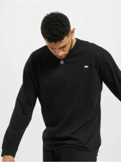 URBAN CLASSICS Herren Longsleeve Organic Cotton Short Curved Oversized In Schwarz