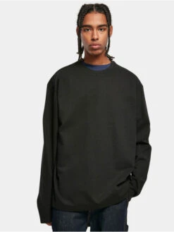 URBAN CLASSICS Herren Longsleeve Ultra Heavy Oversized In Schwarz