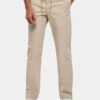 URBAN CLASSICS Herren Straight Fit Jeans Straight Slit In Khaki