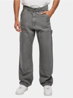 URBAN CLASSICS Herren Straight Fit Jeans In Schwarz