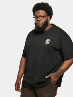 URBAN CLASSICS Herren T-Shirt Organic Big Peace In Schwarz