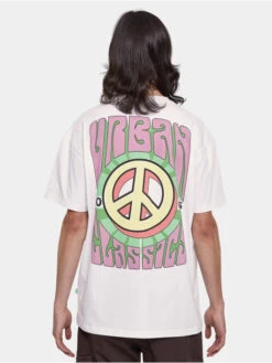 URBAN CLASSICS Herren T-Shirt Organic Big Peace In Weiß