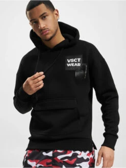 Herren Hoody Heavy Kangu Pkt Log In Schwarz