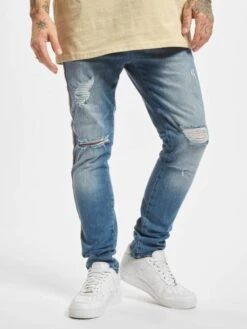 Herren Skinny Jeans Thor Track In Blau