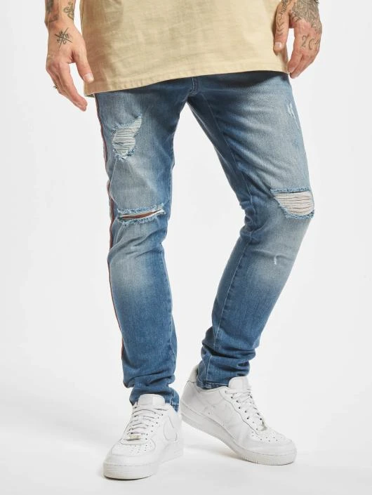 Herren Skinny Jeans Thor Track In Blau 1 Herren Skinny Jeans Thor Track In Blau