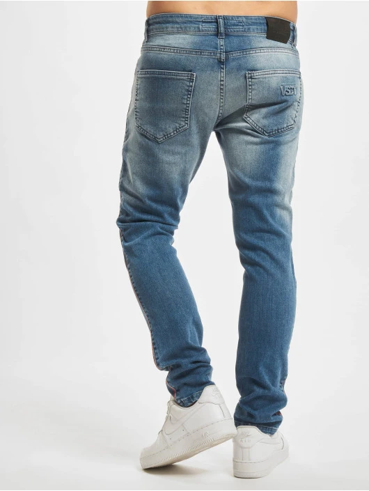 Herren Skinny Jeans Thor Track In Blau 2 Herren Skinny Jeans Thor Track In Blau – Bild 2