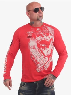 Herren Longsleeve Carnal In Rot